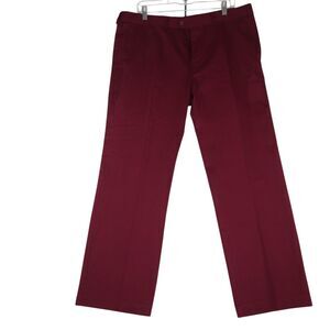 MERC London Winston Wine Red Sta Press Men's Trousers Casual Pants Size 38Wx29L